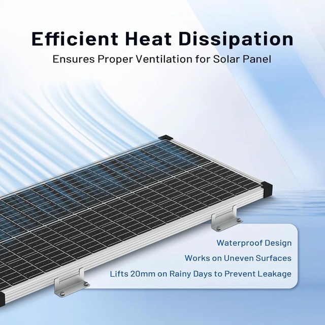 Alt view image 7 of 7 - 16-PCS Lightweight Aluminum Alloy Solar Panel Z Mounting Brackets Corrosion-Free for RVs, Trailers, Vans, Yachts & Off-Grid Roof Installation