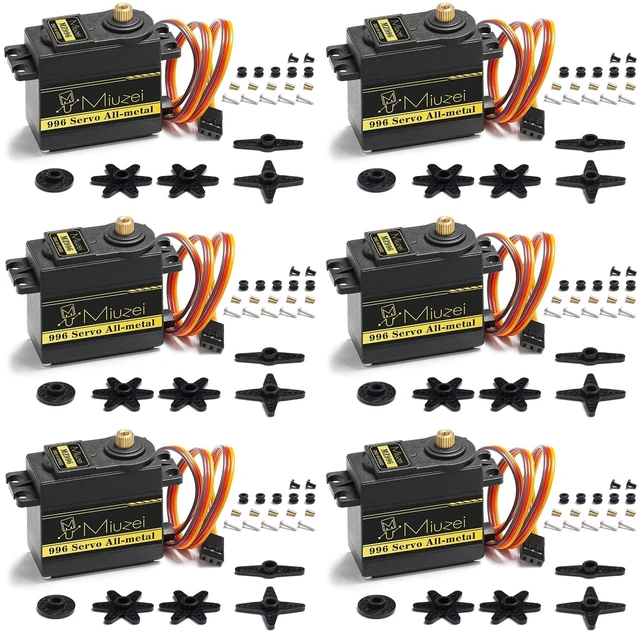 Main image of MG996R High-Torque Metal Gear Servo Motor for 1/10 RC Car & Boat (6)