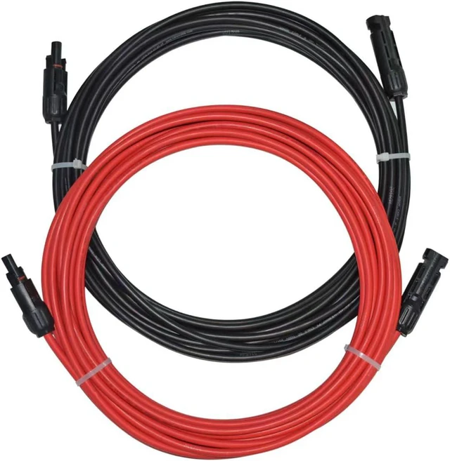 Alt view image 4 of 7 - 20FT 10AWG Solar Extension Cable Tool-Free Male & Female PV Wire Connectors
