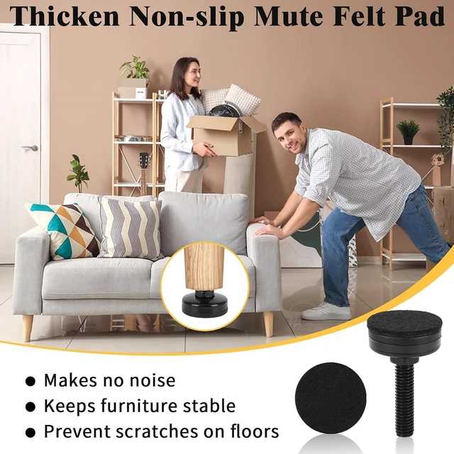 Alt view image 5 of 7 - 60 Pcs Adjustable Leveling Feet with T-Nut Kit, 3/8-16 Thread Furniture Levelers