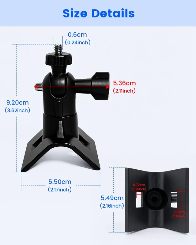 Alt view image 3 of 7 - Universal Vertical Pole Corner Mount Bracket for Security Camera with Loops