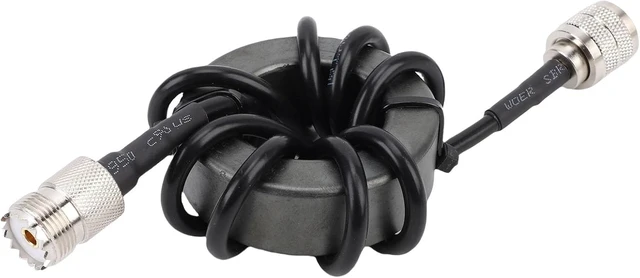 Alt view image 5 of 7 - Gugxiom 1:1 Dipole Balun Antenna, 1.8 to 30MHz 1000W Ham Radio HF Magnetic Shortwave Antenna, with Connector