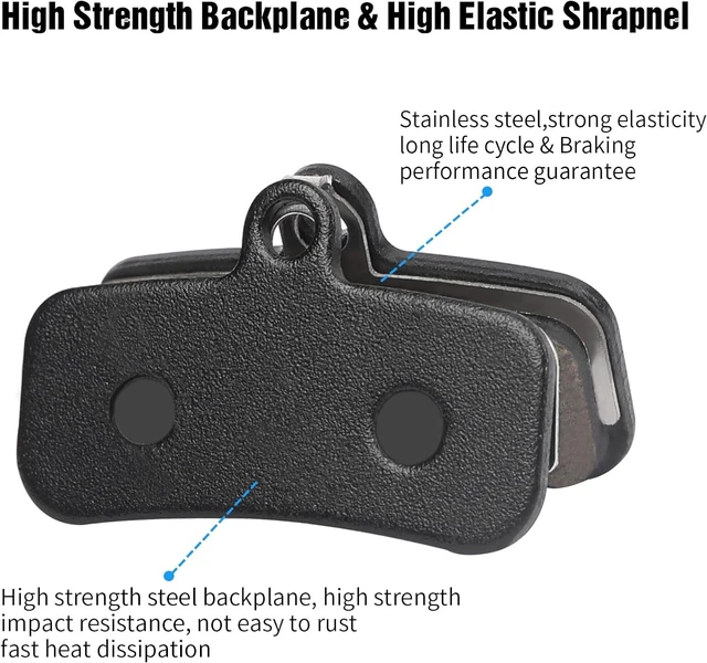 Alt view image 3 of 7 - 25 Pairs 4-Piston Bicycle Disc Brake Pads with Tools