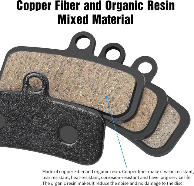 Alt view image 4 of 7 - 25 Pairs 4-Piston Bicycle Disc Brake Pads with Tools