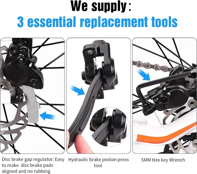 Alt view image 7 of 7 - 25 Pairs 4-Piston Sintered Metal Ebike Brake Pads with Install Tools