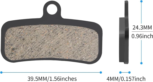 Alt view image 6 of 7 - 25 Pairs 4-Piston Bicycle Disc Brake Pads with Tools
