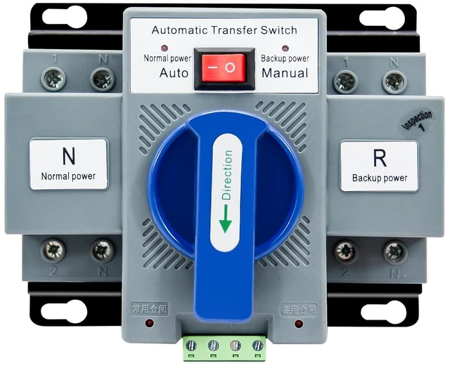 Main image of 63A 2P Dual Power Automatic Transfer Switch (ATS), AC 110V, 50Hz/60Hz
