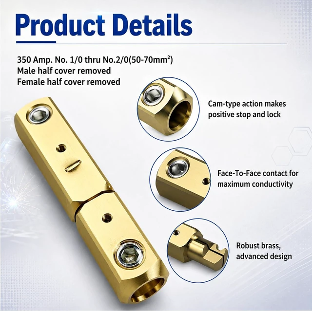 Alt view image 5 of 6 - 4 Pack LC-40 Welding Leads Quick Connector, Welding Cable Connectors