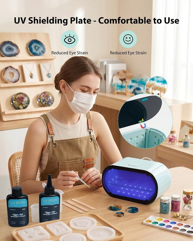 Alt view image 5 of 7 - 360° UV Coverage Resin Lamp Fast Even Curing UV Light