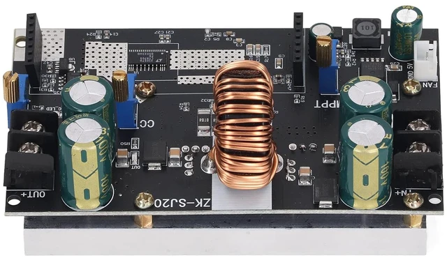 Alt view image 4 of 7 - 300W 20A DC-DC Boost/Buck Step-Up/Down Converter, Real-Time Control MPPT Module with Display for Circuit Prototyping Boards