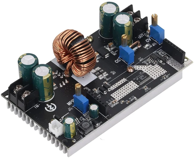 Alt view image 5 of 7 - 300W 20A DC-DC Boost/Buck Step-Up/Down Converter, Real-Time Control MPPT Module with Display for Circuit Prototyping Boards