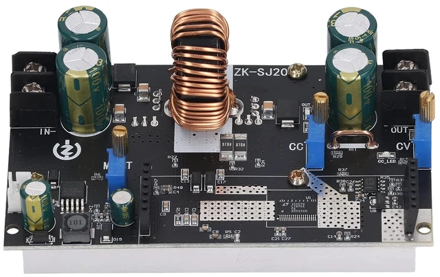 Alt view image 6 of 7 - 300W 20A DC-DC Boost/Buck Step-Up/Down Converter, Real-Time Control MPPT Module with Display for Circuit Prototyping Boards