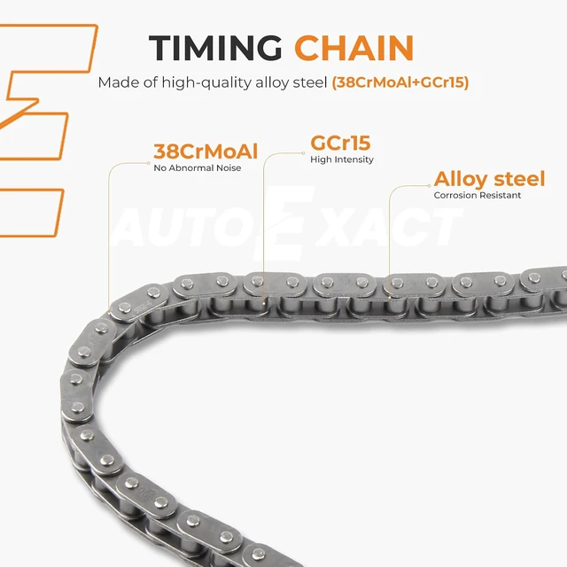 Alt view image 6 of 7 - Engine LS Timing Chain Kit W/Sprocket Tensioner Compatible with 2007-2017 4.8 5.3 6.0 6.2L V8 Buick Cadillac Chevy GMC Hummer Pontiac Saab Express Silverado Camaro Sierra H3 Yukon Tahoe