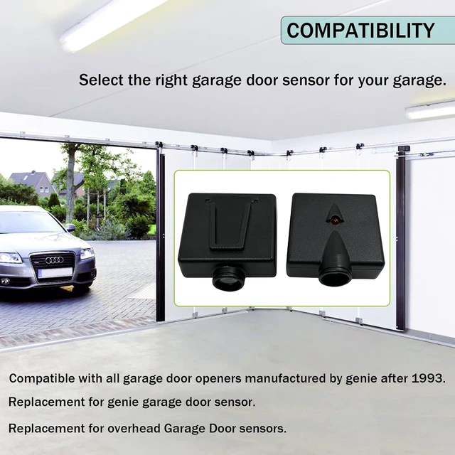 Alt view image 2 of 7 - 2Pack Garage Door Sensor Replacement for Genie/Overhead GSTB-R STB-BL.