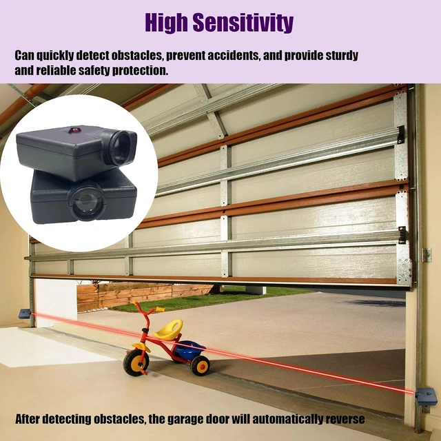 Alt view image 4 of 7 - 2Pack Garage Door Sensor Replacement for Genie/Overhead GSTB-R STB-BL.