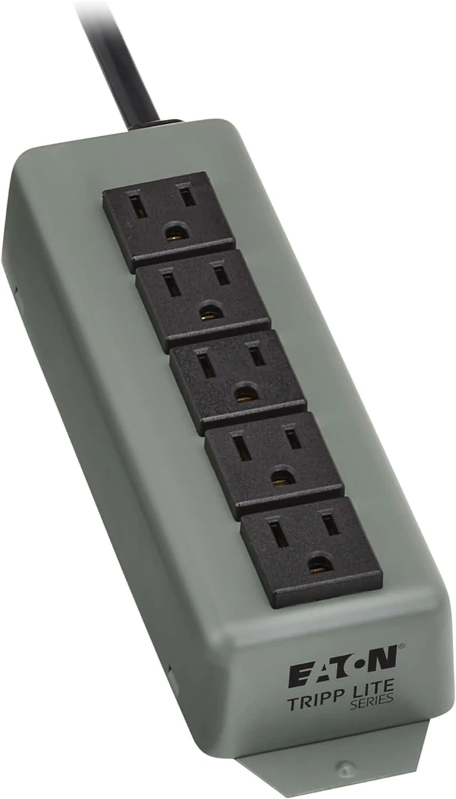 Main image of Eaton 602 Heavy Duty Industrial Metal Power Strip 5 Outlets