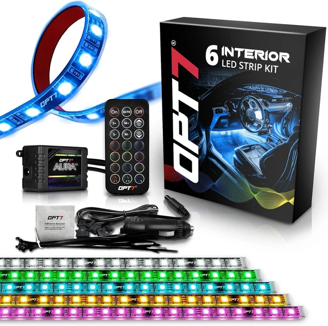 Main image of Aura RGB Interior SUV & Van Lights with Remote Control, 6PC LED Kit
