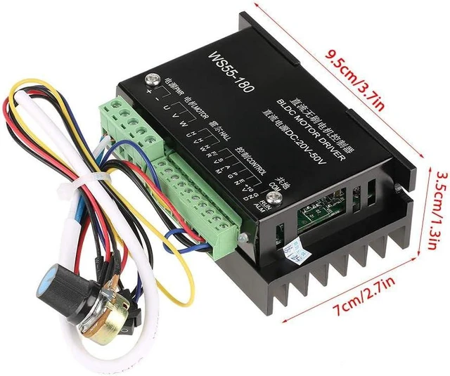 Alt view image 2 of 7 - WS55-180 DC 20V-50V Brushless Spindle BLDC Motor Driver CNC Speed Controller Controlling Controls Board Module