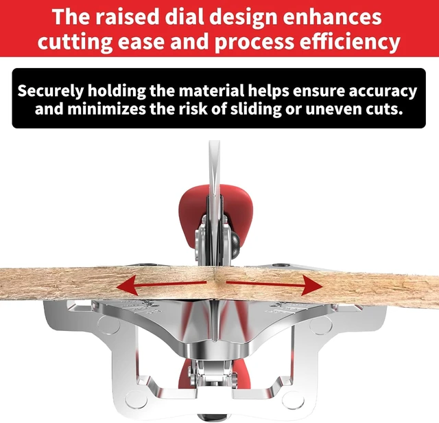 Alt view image 5 of 6 - Ratchet Miter Shears with Adjustable 45°-135° Angle Cutting