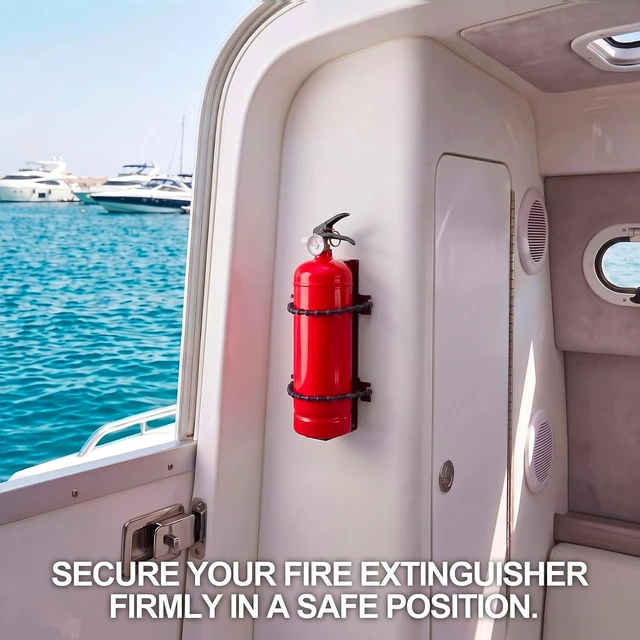 Alt view image 6 of 7 - Fire Extinguisher Bracket for 2.5 Lb & 5 Lb Units, 2 Pcs (Red)