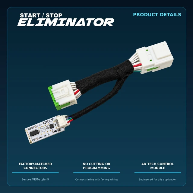 Alt view image 2 of 6 - 4D Tech Auto Start Stop Eliminator for Ford F150 2021-2026