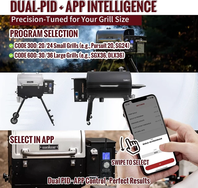 Alt view image 7 of 7 - Camp Chef Gen 2 Retro Fit Smart WiFi PID Controller Kit