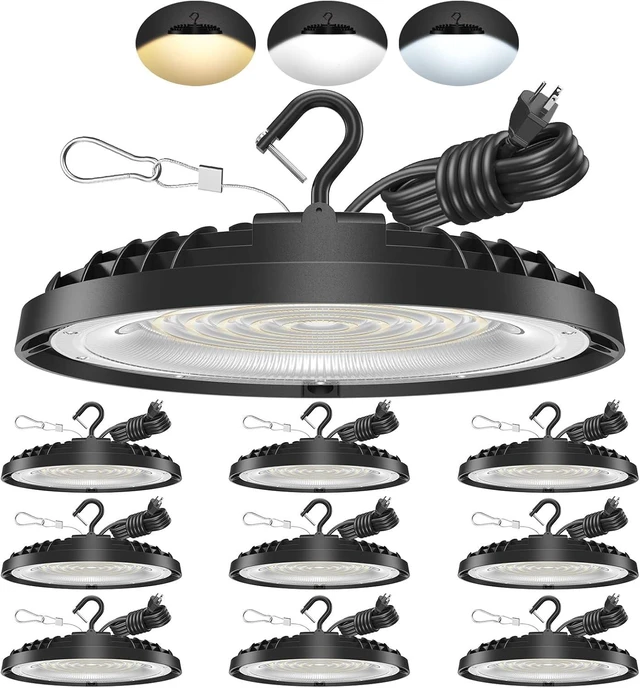 Main image of 150W UFO LED High Bay Light, Adjustable Wattage&Color Temperature 10 Pack
