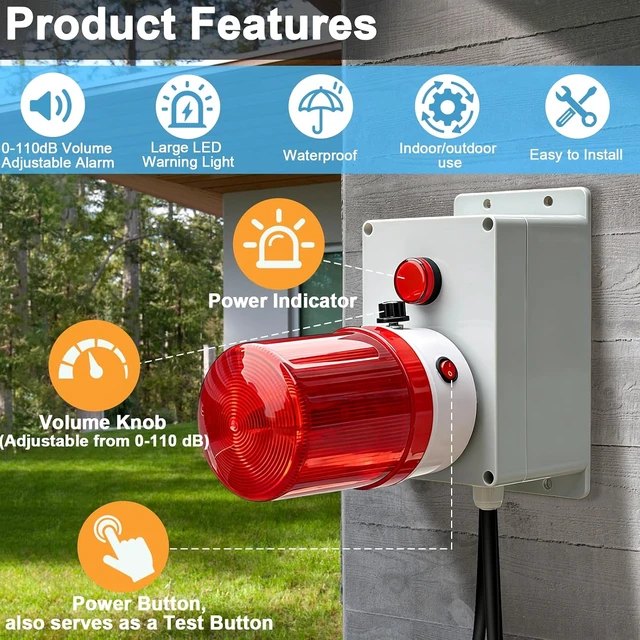 Alt view image 2 of 7 - Sump Pump High Water Alarm for Basements & Septic Tanks