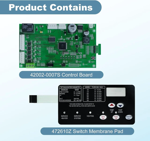 Alt view image 2 of 7 - Control Board Kit for Pentair MasterTemp 400 (42002-0007S, 461105)