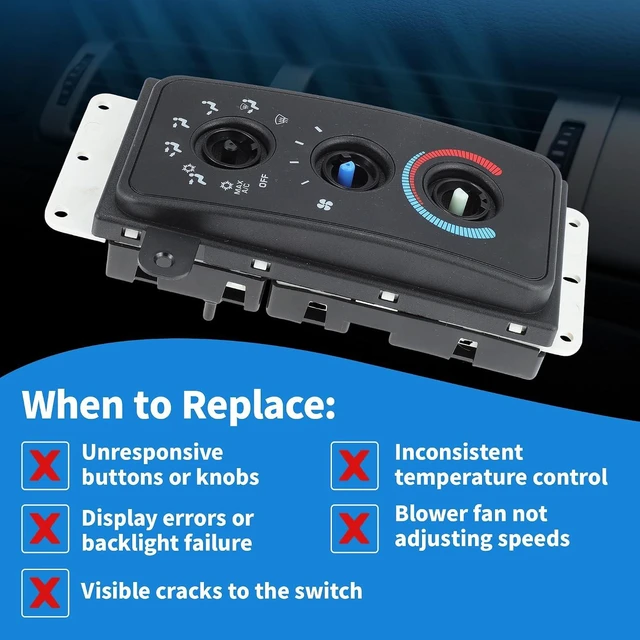 Alt view image 7 of 7 - 5015734AA A/C Heater Climate Control Module for Dodge Ram 1500/2500/3500, Replacement