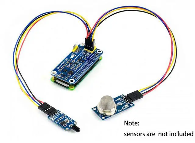 Alt view image 4 of 7 - Sense HAT (B) for Raspberry Pi 4B/3B+/3B/2B/B+/A+/Zero/Zero W,Pi 40PIN GPIO Extension Header Onboard Gyroscope Accelerometer Magnetometer Barometer Temperature Humidity Multi Sensors I2C Interface
