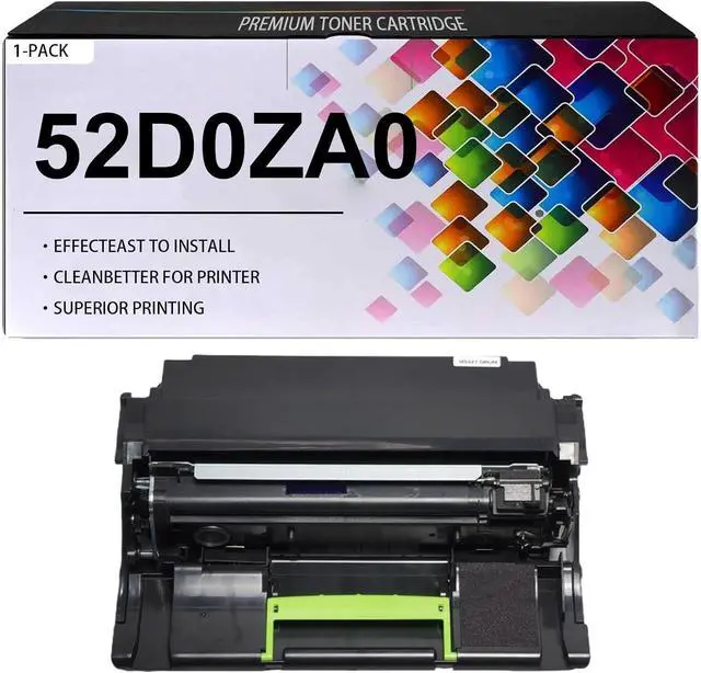 Main image of 52D0ZA0 Imaging Drum Unit with Chip Replacement for Lexmark 52D0ZA0, for LaserJet Lexmark MS710 MS711 MS810 MS811 MS812 MS817 MX710 MX711 MX810 MX811 MX812 Printer, (1 Black, 100000 Pages)