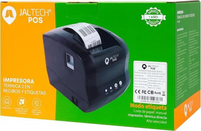 Alt view image 7 of 7 - Thermal Printer, USB & Ethernet (LAN), 203 DPI, Supports Thermal Labels and Receipts, Compatible with Windows, Linux, macOS and Android