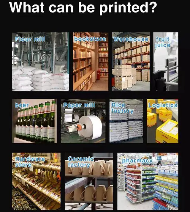 Alt view image 3 of 6 - Faith 25 Languages 25.4mm Variable QR Bar Batch Code Number Logo Expiry Date Label Handheld Thermal Inkjet TIJ Printer (Printer+1Black Ink)