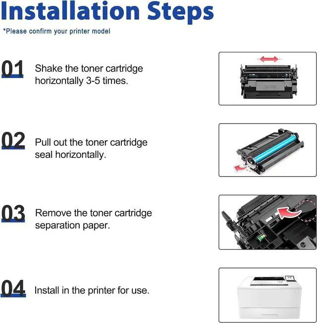 Alt view image 6 of 7 - W9024MC Toner Cartridge (2-Pack,12,000 Pages)-Replacement for W9024MC W9024 MC Black High Yield Toner Cartridge Work for Managed E40040dn E42540f Printers