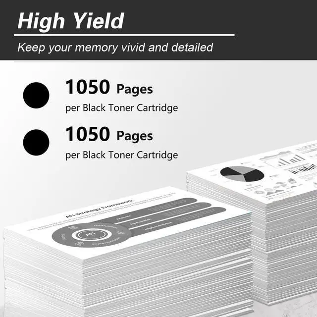 Alt view image 3 of 6 - 215A Black Toner Cartridges 2 Pack High Yield Replacement for HP W2310A