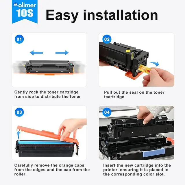Alt view image 5 of 7 - MOLIMER 215A Black Toner Cartridges 2 Pack Replacement for HP 215A W2310A Toner for Color Pro MFP M155a M155nw M182n M182nw M183fw Printer