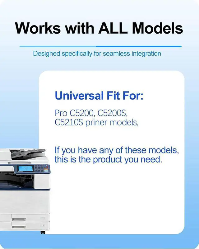 Alt view image 4 of 7 - MasaiMara High Yield Pro C5200 Toner Cartridge Replacement for Ricoh Pro C5200 C5200S C5210S Printers (828422 Black, 828425 Cyan, 828424 Magenta, 828423 Yellow, 4-Pack)