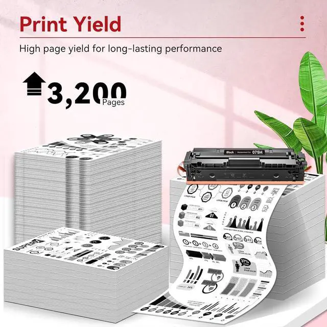 Alt view image 3 of 7 - 075H Black High Yield Toner Compatible for Canon 075H 075 Toner Cartridge