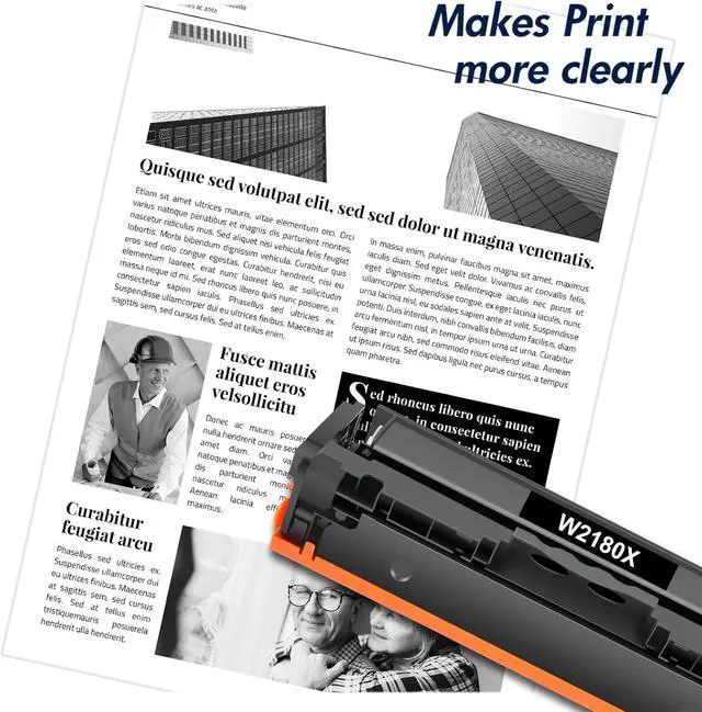 Alt view image 5 of 6 - 218X Toner Cartridges 4 Pack with Chip 218A for HP 218X 218 High Yield
