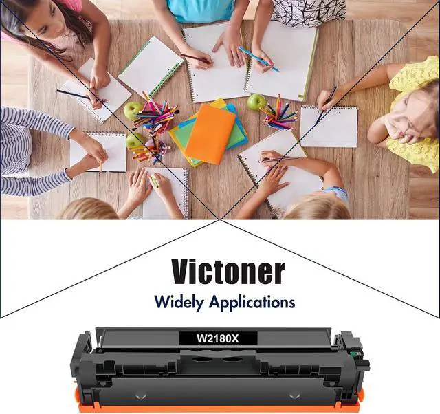 Alt view image 6 of 6 - 218X Toner Cartridges 4 Pack with Chip 218A for HP 218X 218 High Yield
