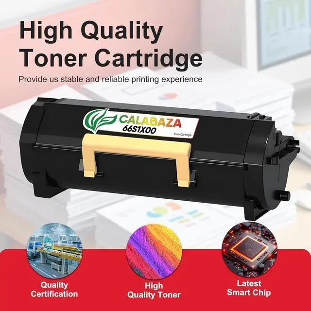 Alt view image 5 of 7 - MS631 Toner Cartridge for Lexmark MS631dw Toner Cartridge for Lexmark MS632 MX632 MS631 MS631dw MS632dwe MX632adwe Printers,66S1X00 Extra High Yield Cartridge, 31,000 Pages