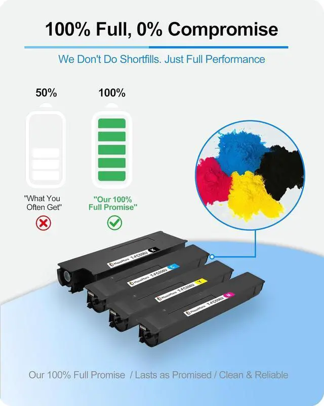 Alt view image 3 of 7 - MasaiMara High-Yield T-FC556U T-FC556UK T-FC556UC T-FC556UM T-FC556UY 4-Pack Toner Cartridge Compatible for Toshiba 5506AC 6506AC 7506AC 5506ACT 6506ACT 7506ACTC Printers