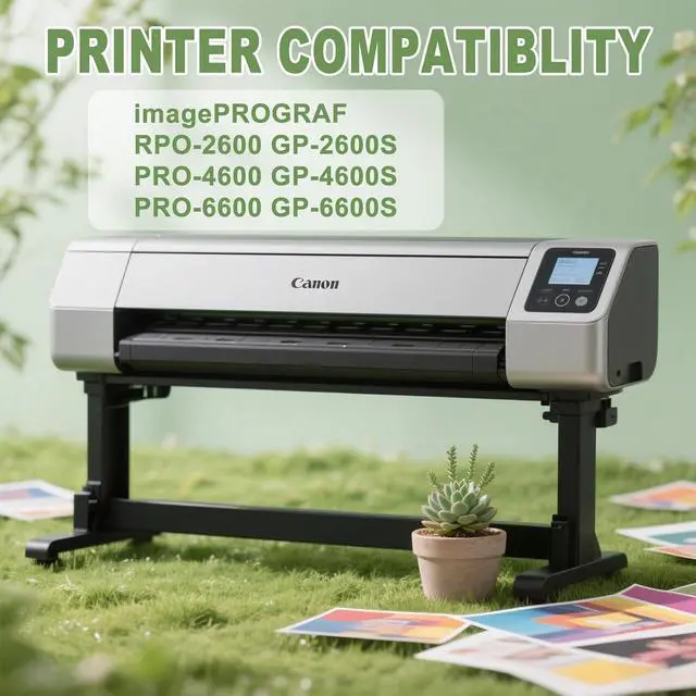 Alt view image 2 of 7 - PFI-3700 Photo Gray Ink Cartridge Pigment PFI3700 Ink Tank Compatible with Canon imagePROGRAF PRO-2600 GP-2600S PRO-4600 GP-4600S PRO-6600 GP-6600S 1Pack Photo Gray 700ML