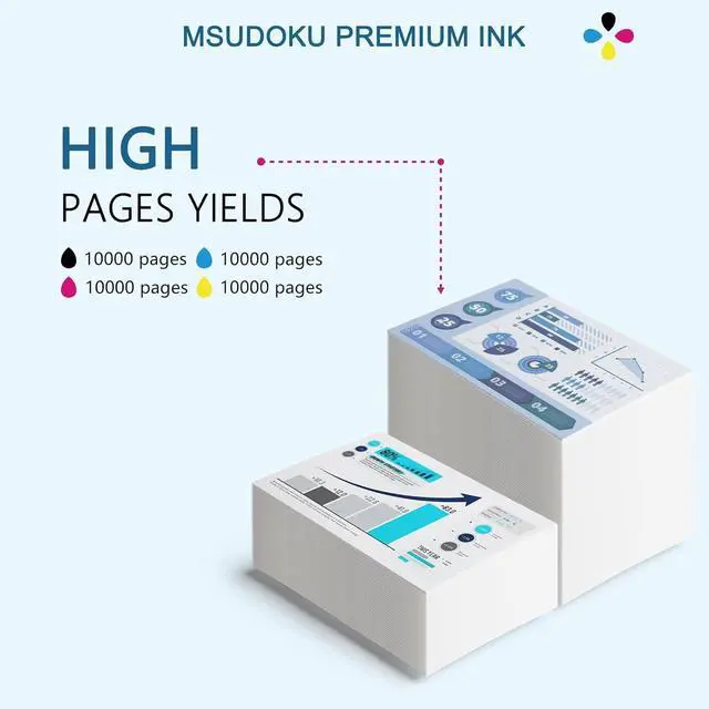 Alt view image 3 of 7 - MP C300 Toner Cartridges Compatible for Ricoh Savin MP C300 C240
