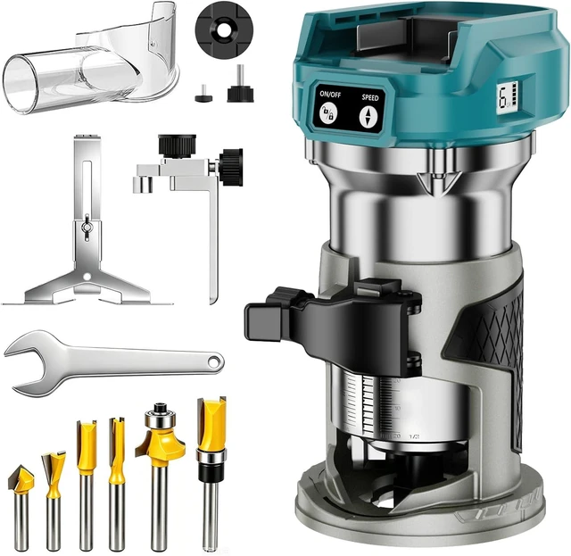 Main image of Cordless Compact Router Compatible with Makita 18V Battery(Bare Tool)