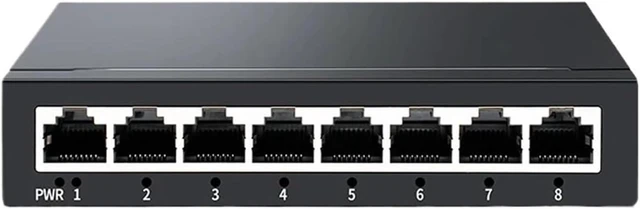Main image of Business Ethernet switches 8 Port Gigabit Ethernet Switch Managed 1000Mbps Network Switcher with Web Management/802.3Q/VLAN/QOS/SNMP DC 5V 1A