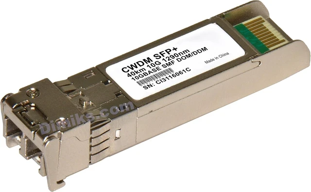 Main image of SFP+ CWDM 40km 1290nm (10Gb, SFPPlus, SFP Plus) CWDM SFP-10G-ER 40 km 1290 nm transceiver Module.