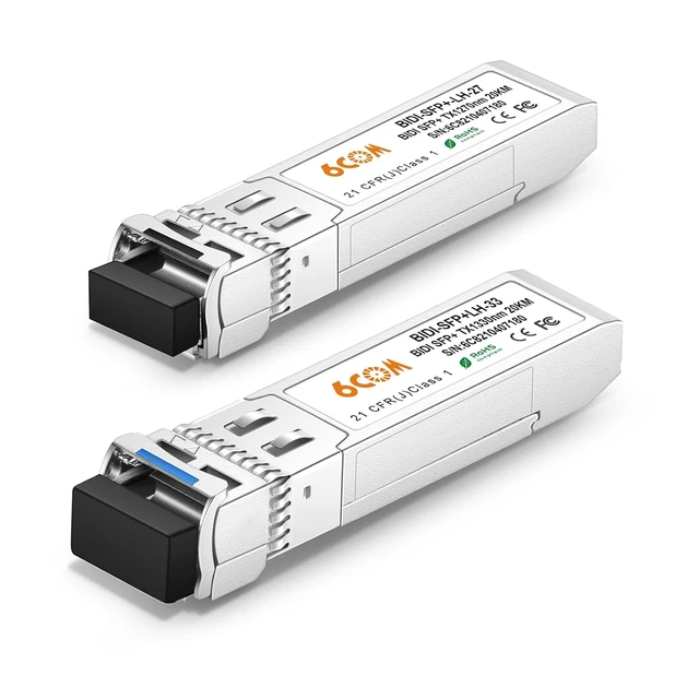 Alt view image 7 of 7 - 10G Fiber Media Converter & a Pair of 10G SFP+ Bidi Transceiver,20km