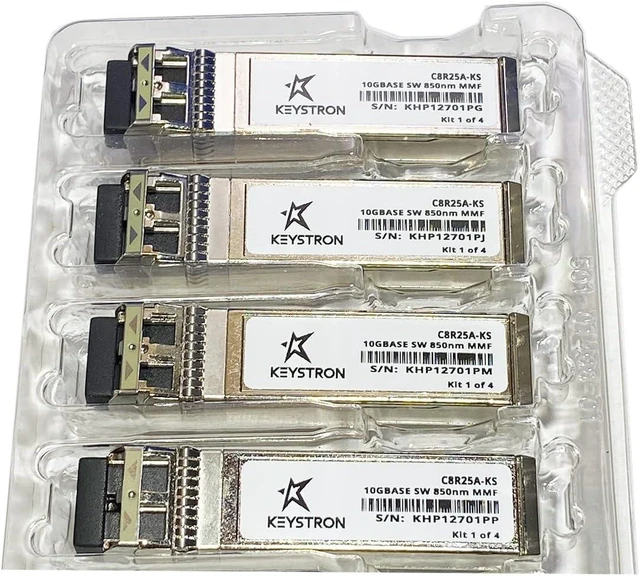 Main image of HPE Compatible C8R25A MSA 2040 10Gb SW iSCSI SFP 4-Pack 721000-001 Transceiver